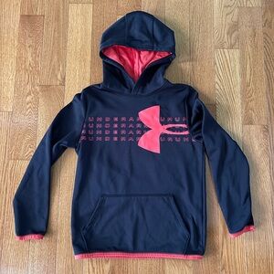 Under Armour Black and Red Sporty Sweatshirt